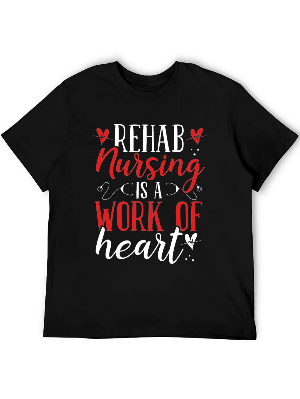 Rehab Nursing Heart T-Shirt