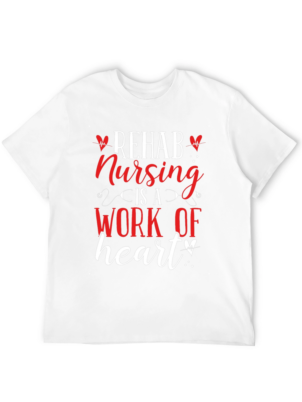Rehab Nursing Heart T-Shirt