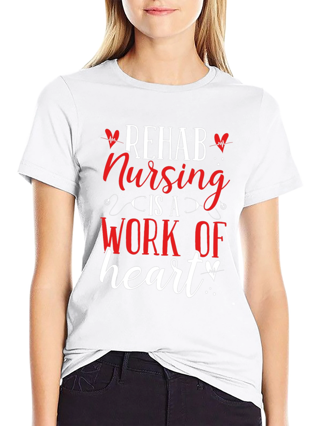 Rehab Nursing Heart T-Shirt
