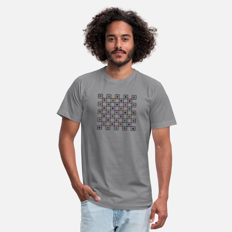 Abstract Colourful Grid And Discs
