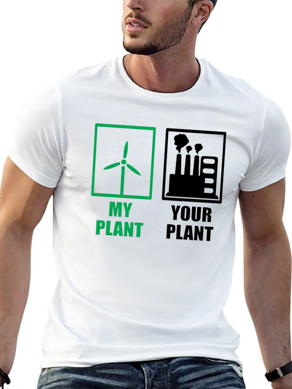 Eco-Friendly T-Shirt: My Plant vs. Your Plant