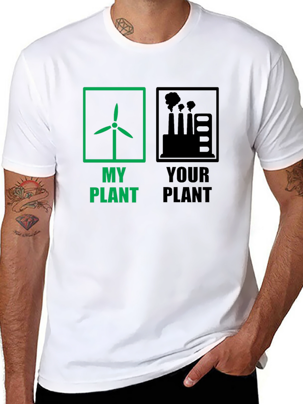 Eco-Friendly T-Shirt: My Plant vs. Your Plant