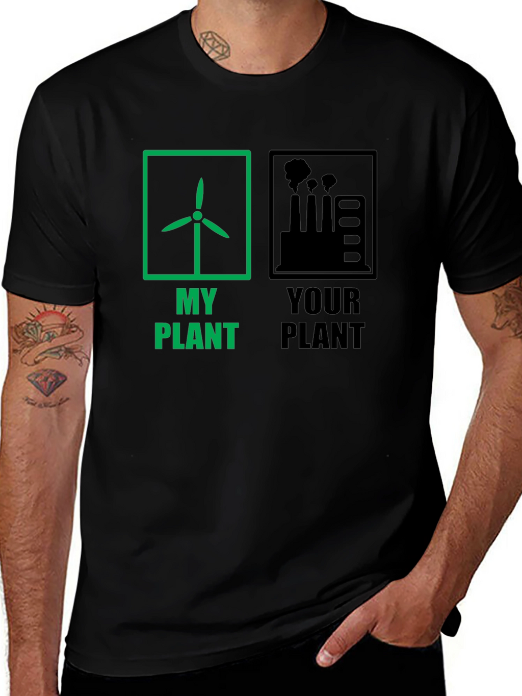 Eco-Friendly T-Shirt: My Plant vs. Your Plant