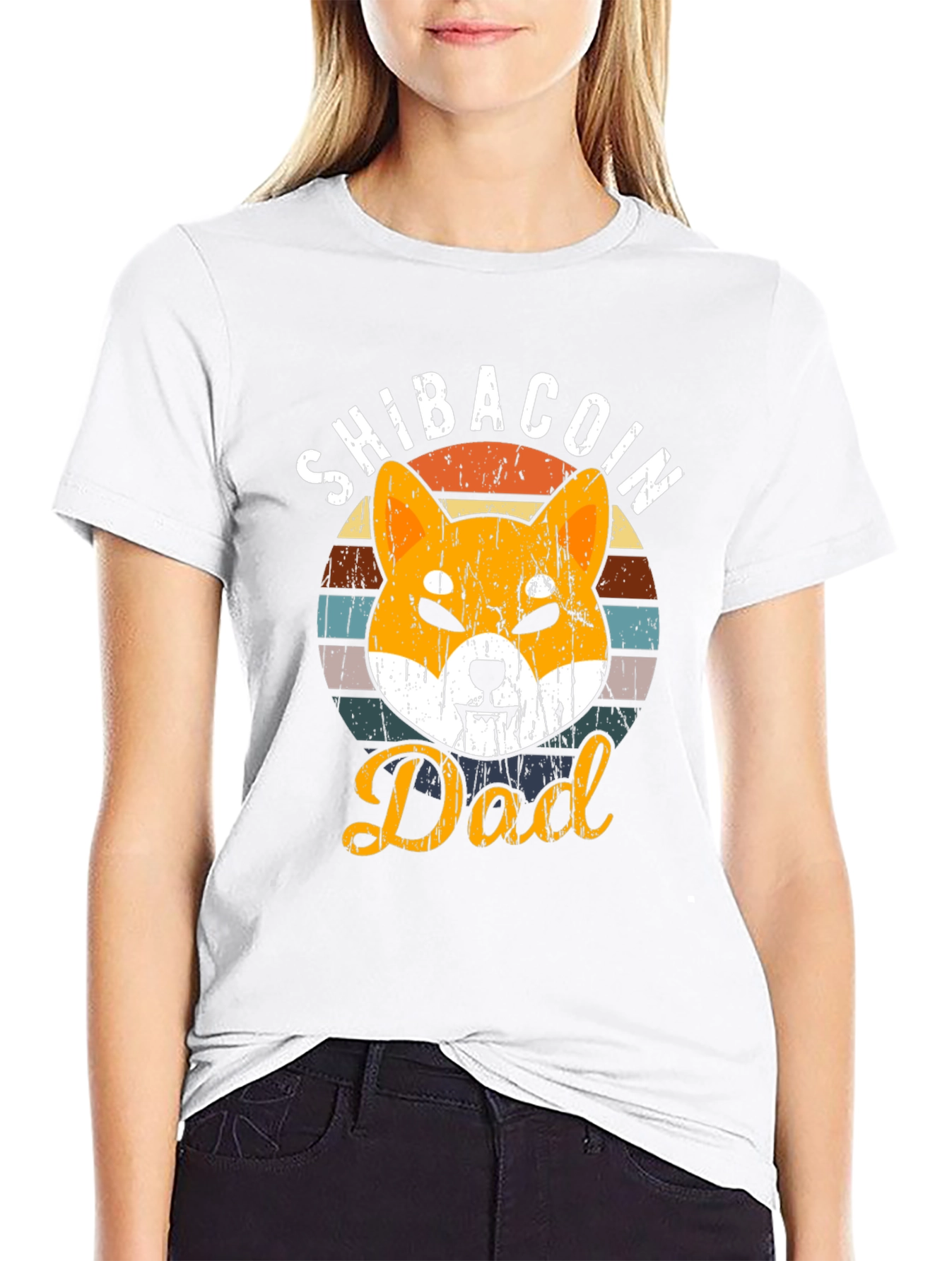 ShibaCoin Dad Graphic Tee - Crypto Lover Gift
