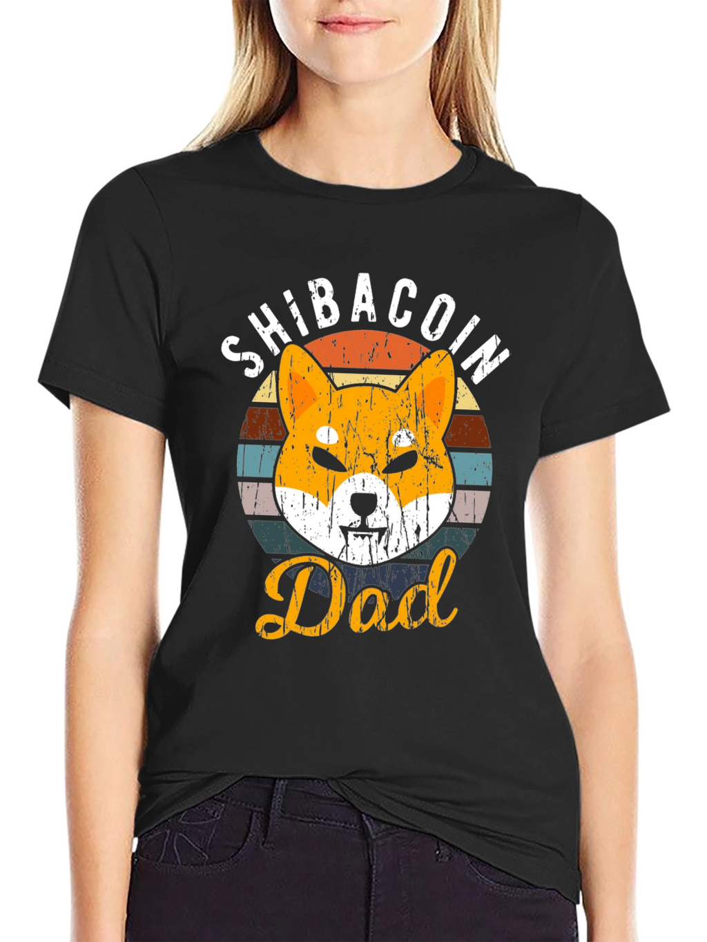 ShibaCoin Dad Graphic Tee - Crypto Lover Gift
