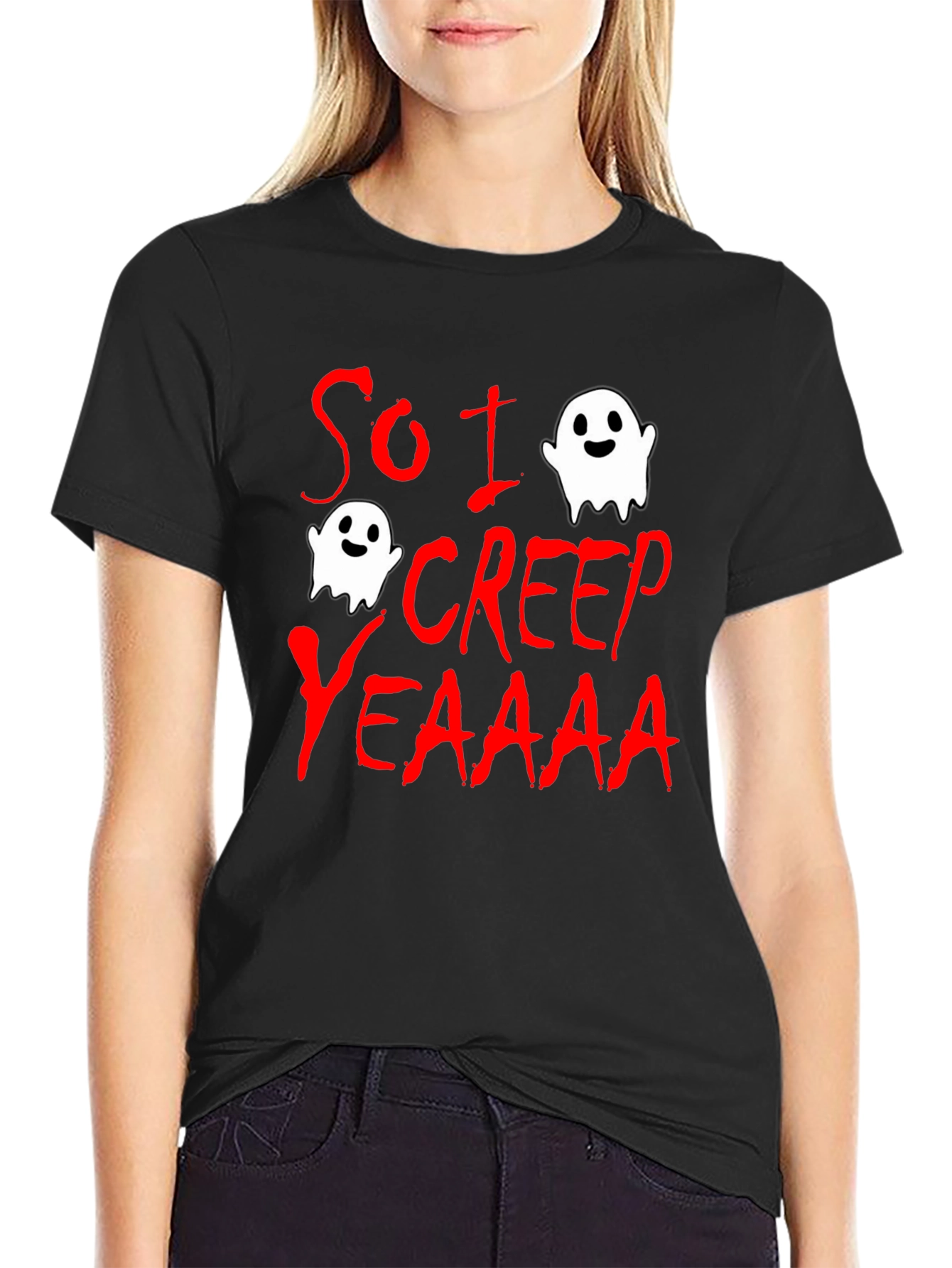 So I Creep T-Shirt - Halloween Ghost Tee