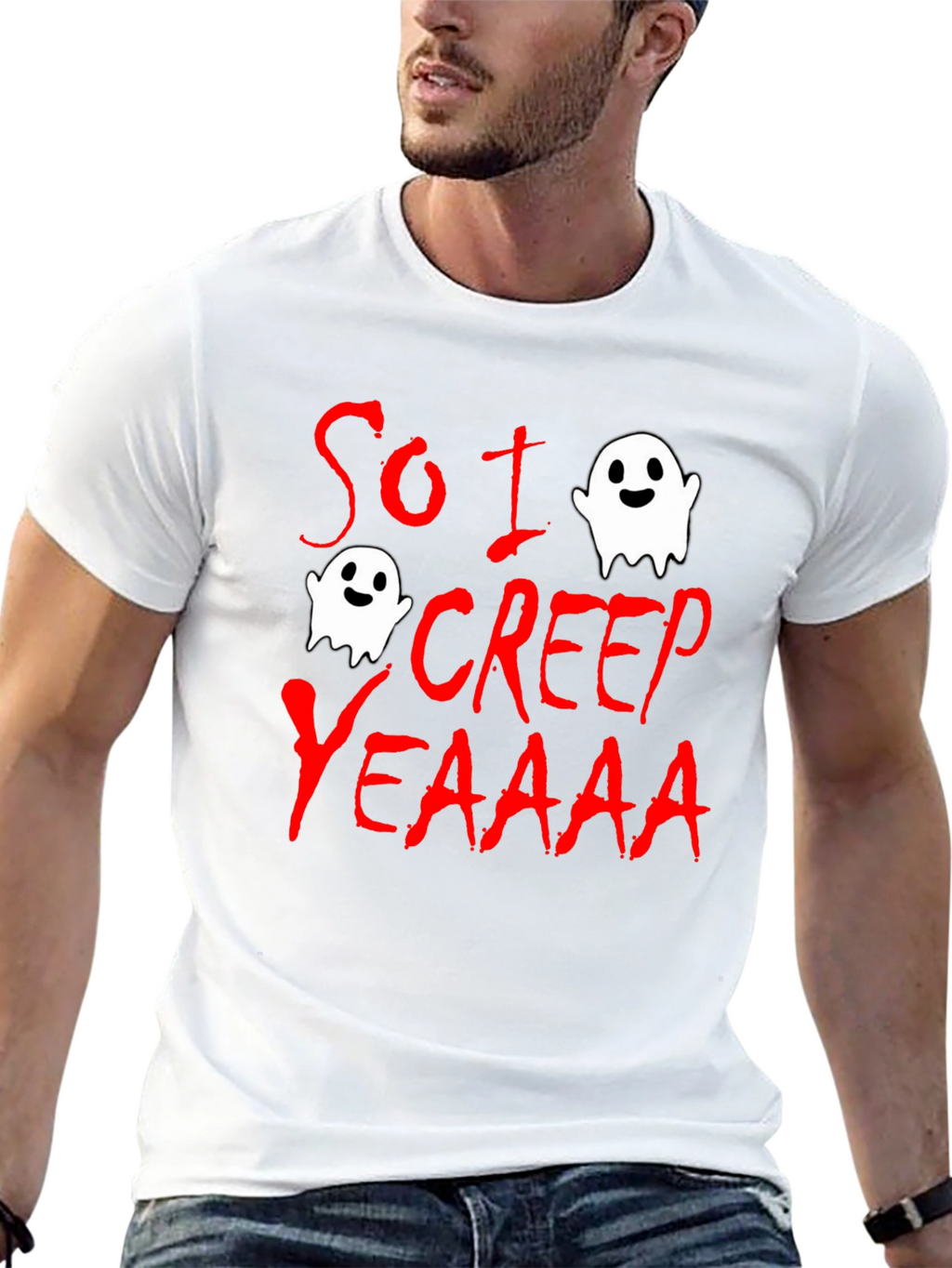 So I Creep T-Shirt - Halloween Ghost Tee