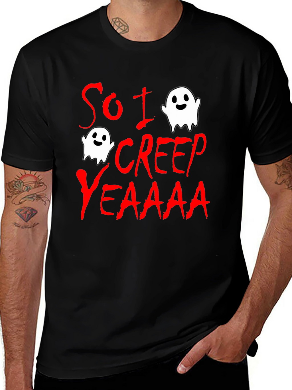 So I Creep T-Shirt - Halloween Ghost Tee