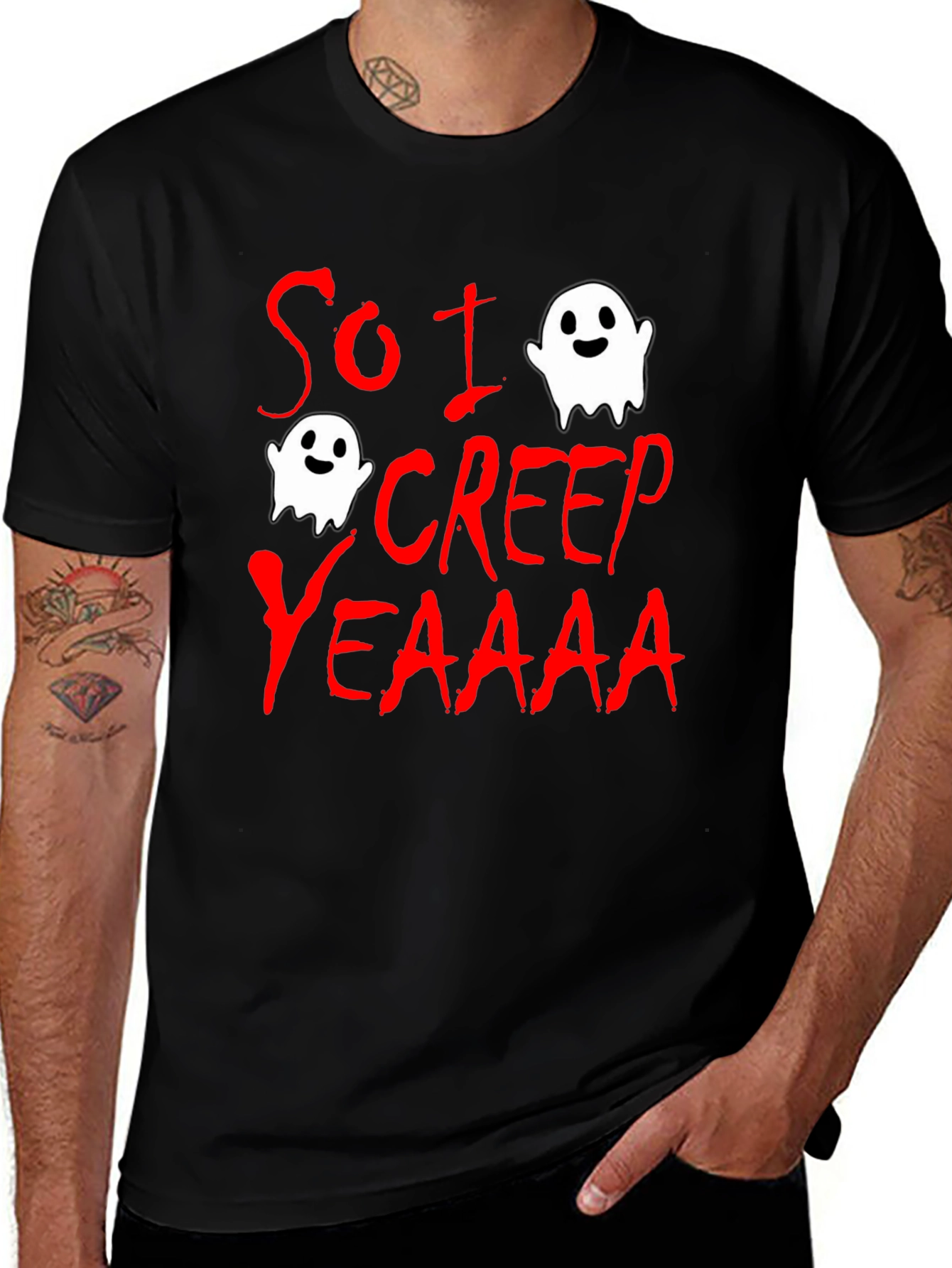So I Creep T-Shirt - Halloween Ghost Tee