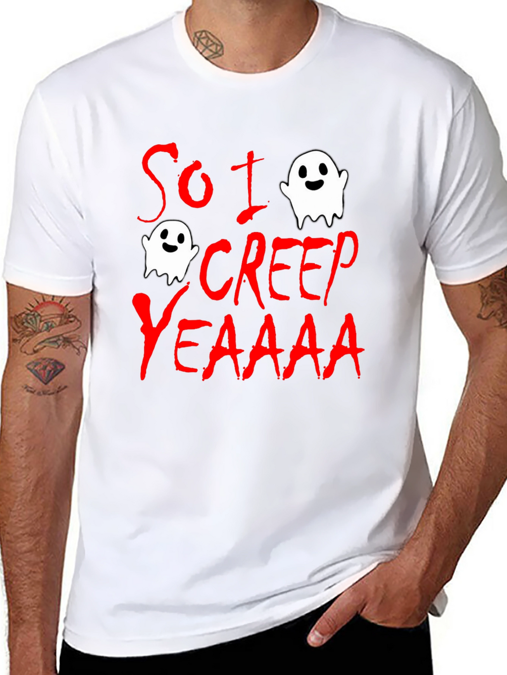So I Creep T-Shirt - Halloween Ghost Tee