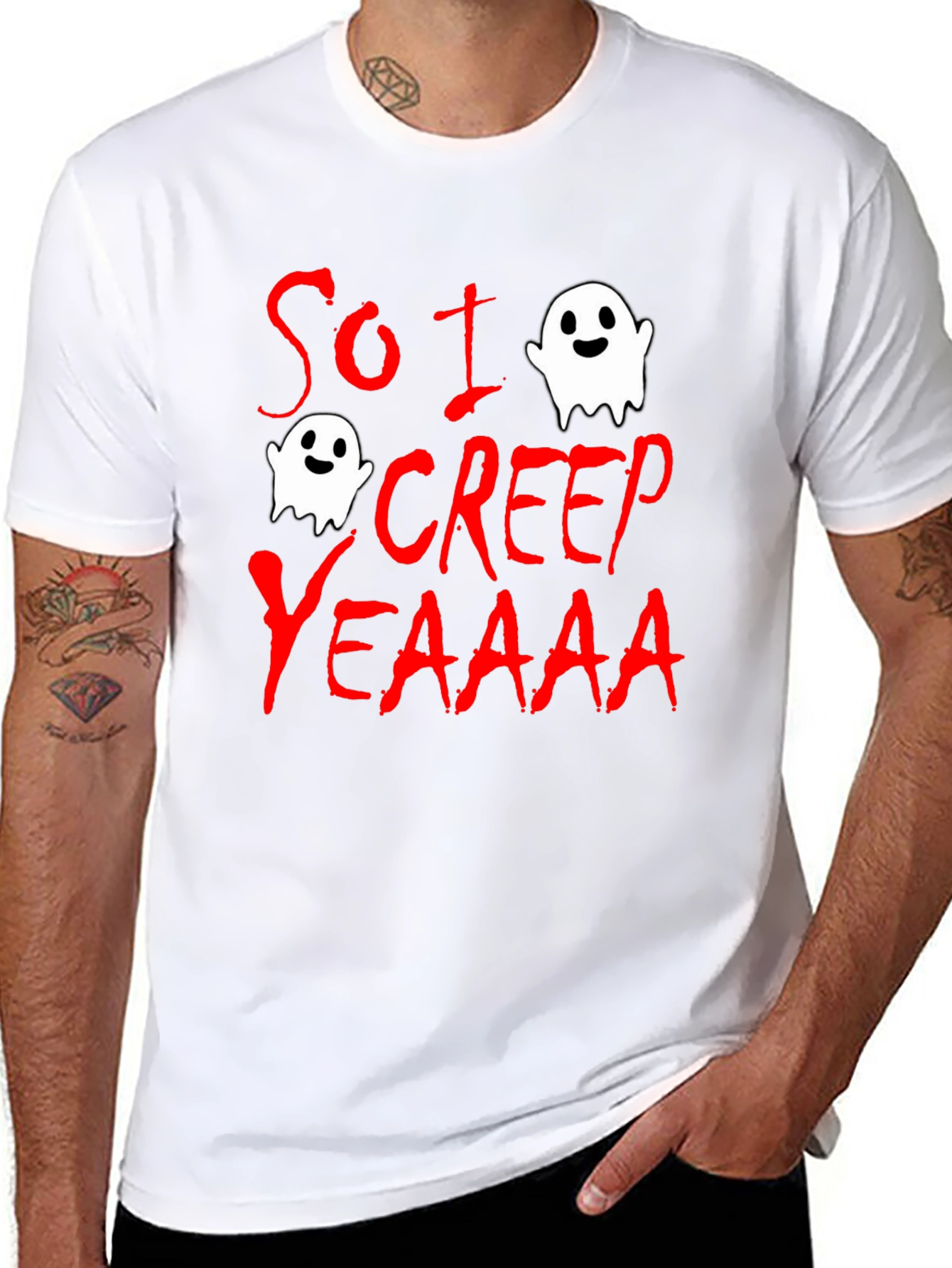 So I Creep T-Shirt - Halloween Ghost Tee