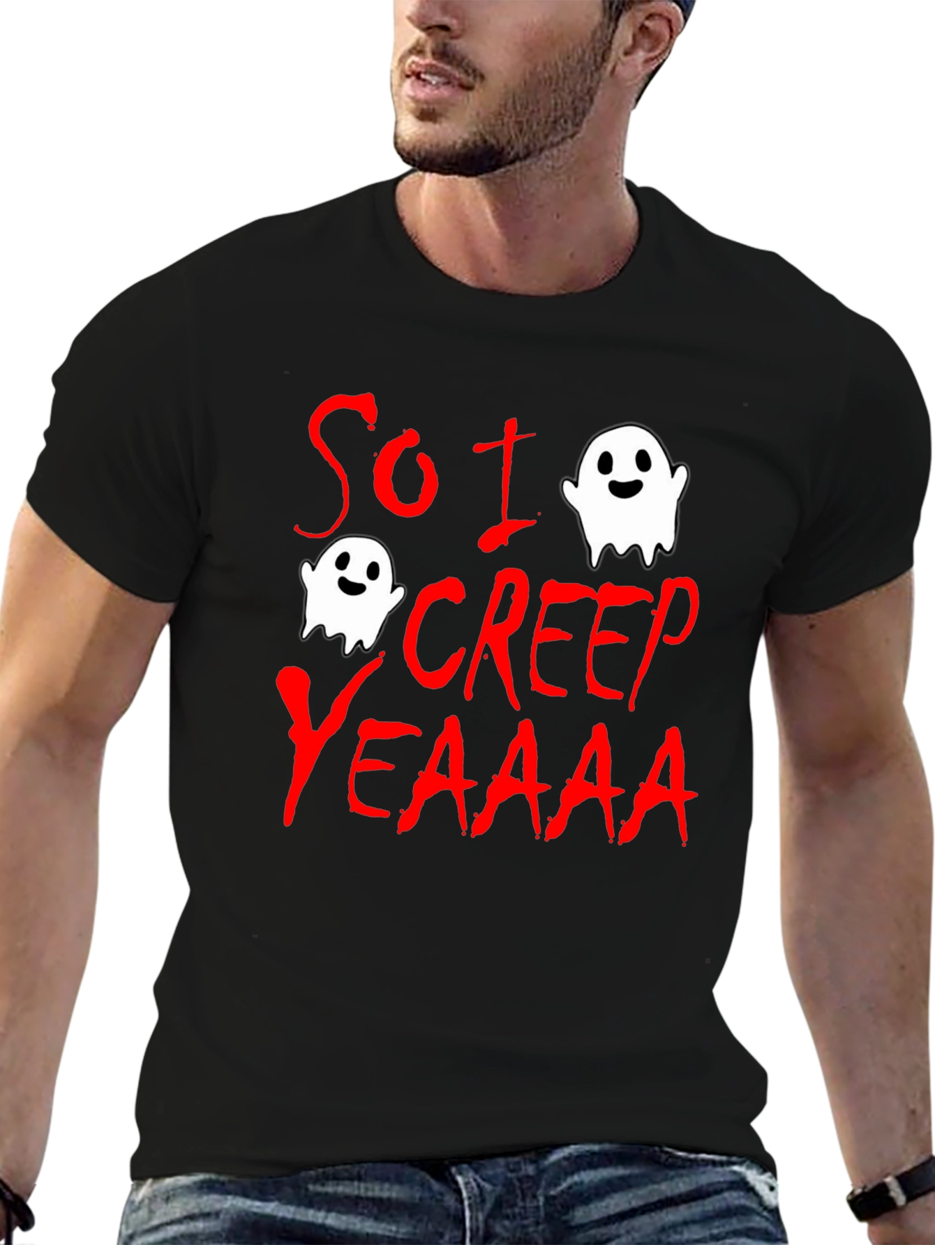 So I Creep T-Shirt - Halloween Ghost Tee