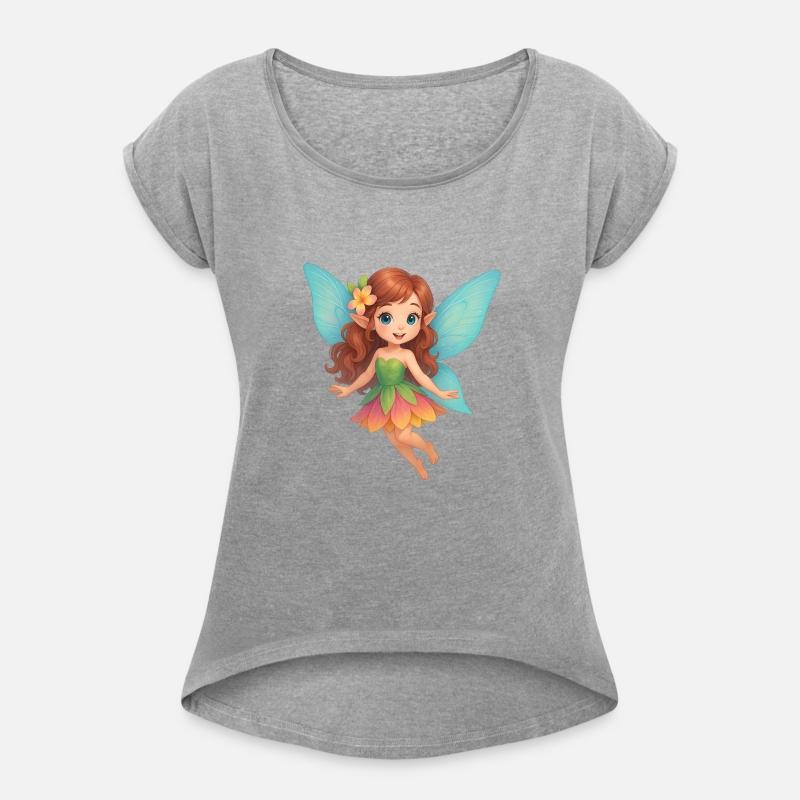 Adorable Fairy with Colorful Wings and Dress
