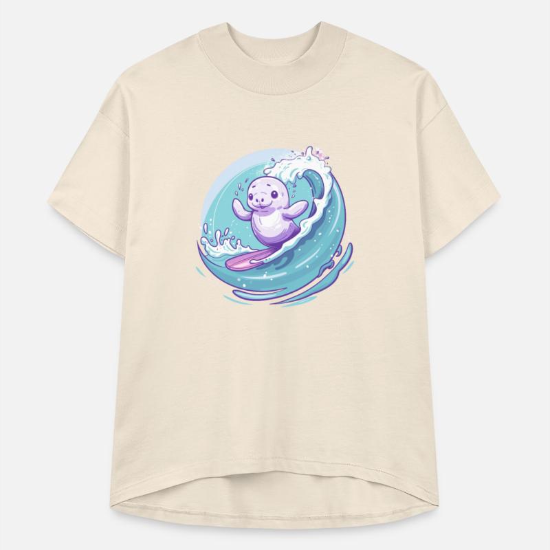 Adorable Manatee Surfing