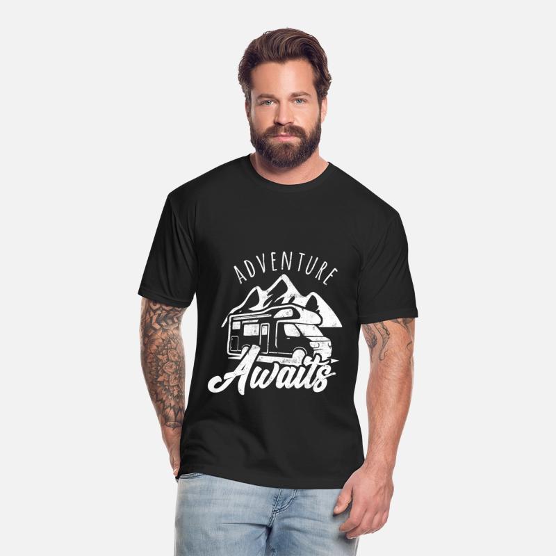 Adventure Awaits Shirt RV Camping Outdoor Travel Design for RV Vacationers Gift for Road Trips