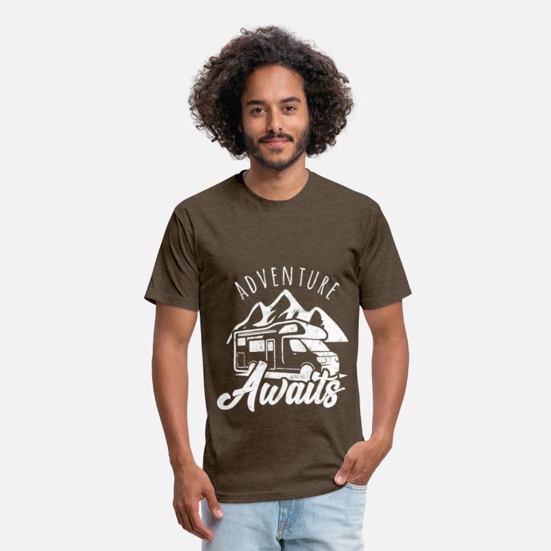 Adventure Awaits Shirt RV Camping Outdoor Travel Design for RV Vacationers Gift for Road Trips