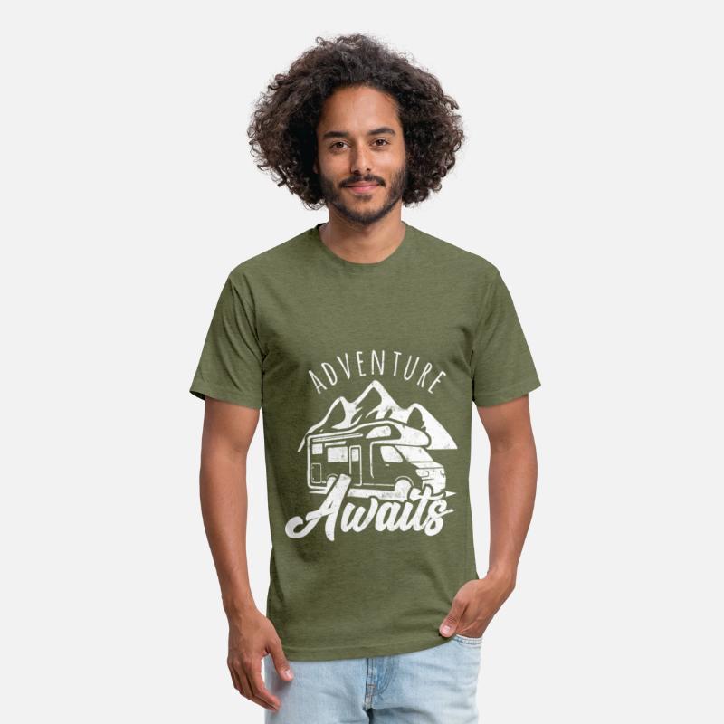 Adventure Awaits Shirt RV Camping Outdoor Travel Design for RV Vacationers Gift for Road Trips