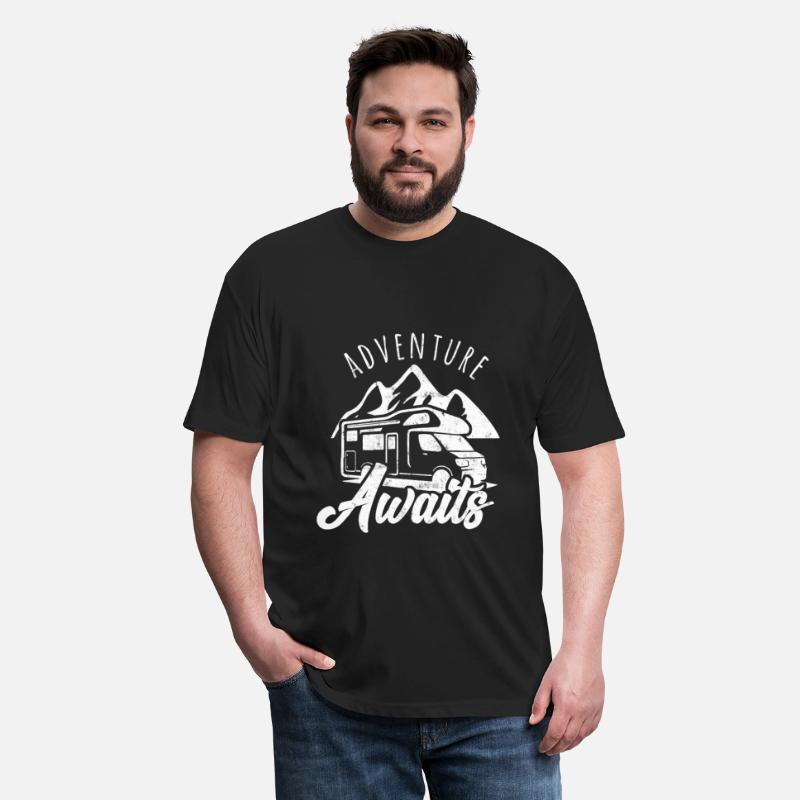 Adventure Awaits Shirt RV Camping Outdoor Travel Design for RV Vacationers Gift for Road Trips