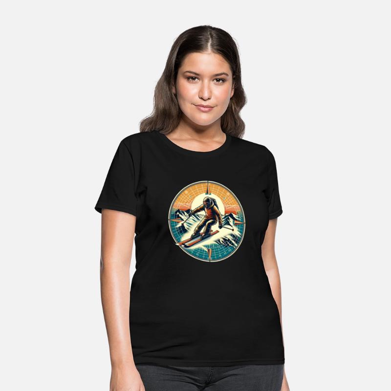 Adventurous Alpine Skiing Graphic