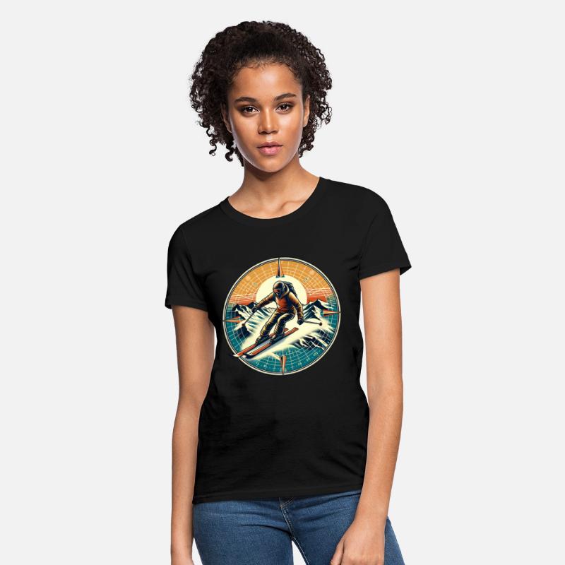Adventurous Alpine Skiing Graphic