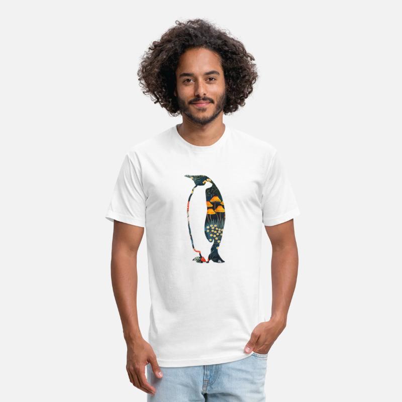 Aesthetic Silhouette Mushrooms Cottagecore Penguin