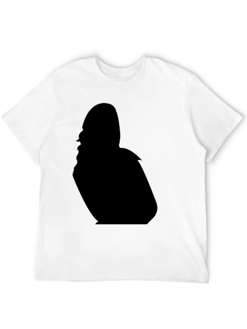 Black T-Shirt with Silhouette Design