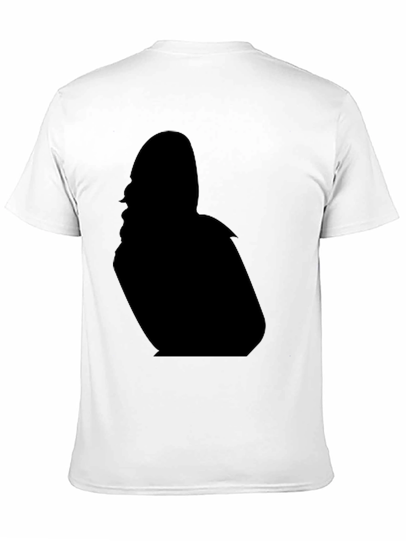 Black T-Shirt with Silhouette Design