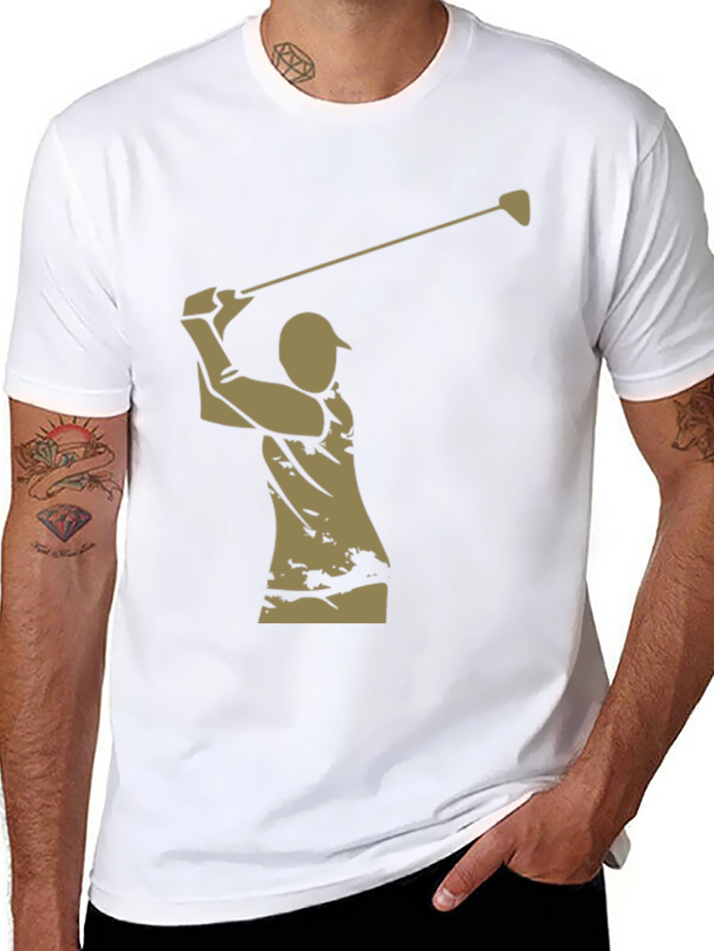 Golf Swing Graphic Tee - Stylish Golfer T-Shirt