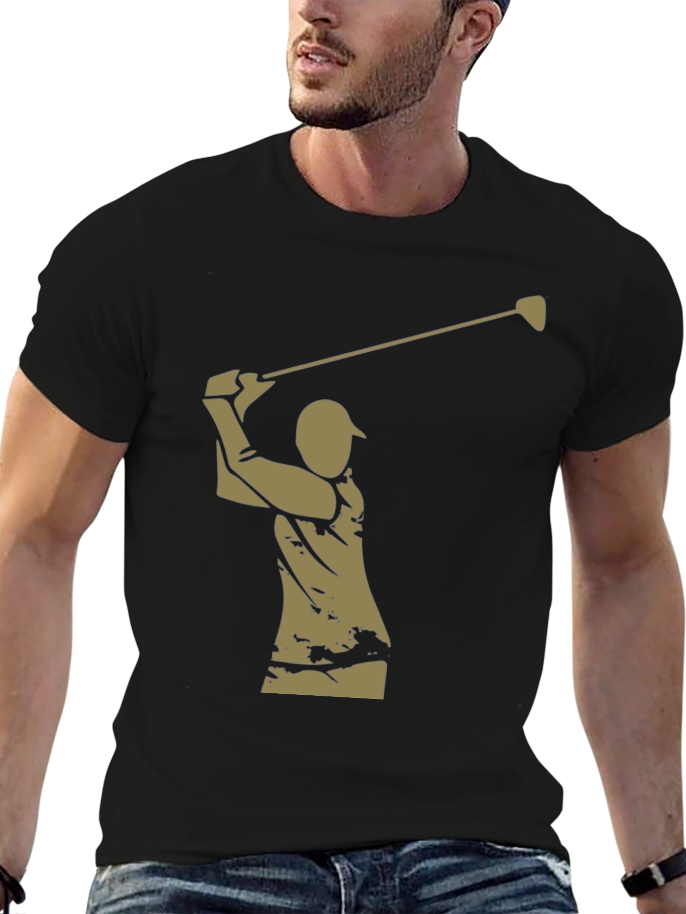 Golf Swing Graphic Tee - Stylish Golfer T-Shirt