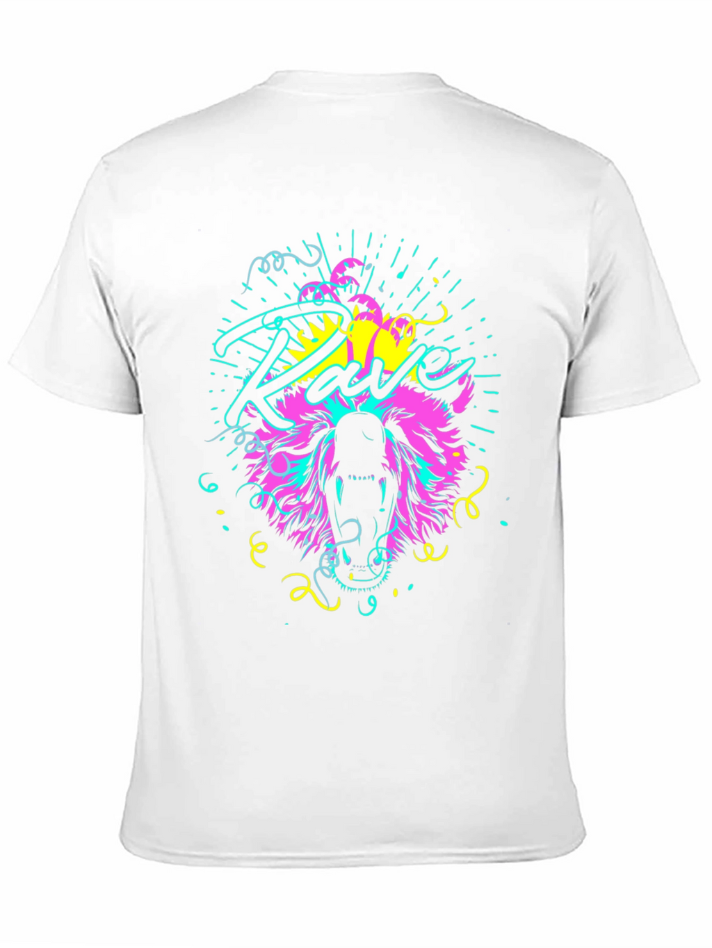 Neon Rave Bear T-Shirt - Bold Graphic Tee
