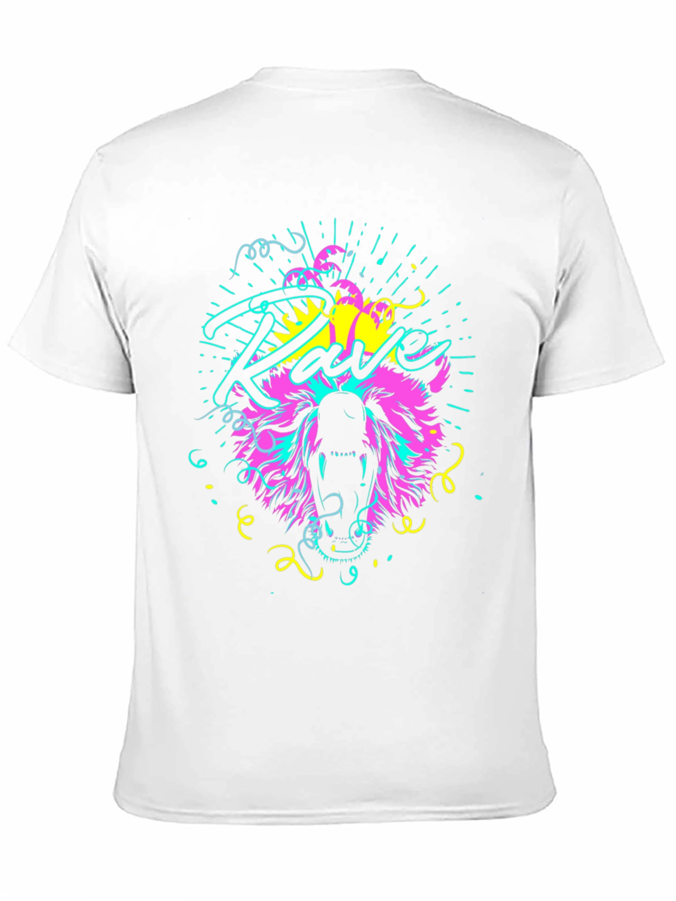 Neon Rave Bear T-Shirt - Bold Graphic Tee