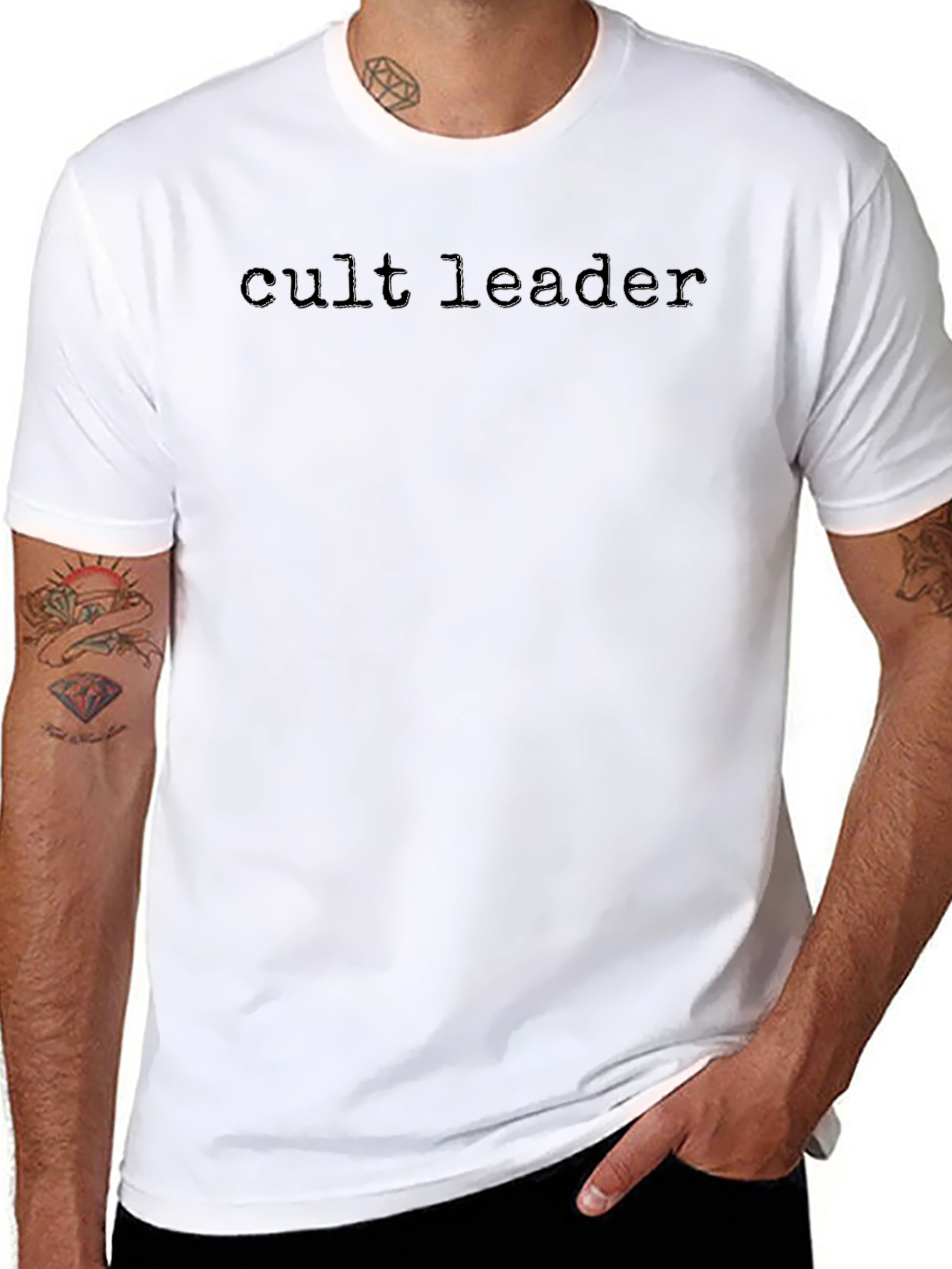 Cult Leader Graphic Print Mens T-Shirt