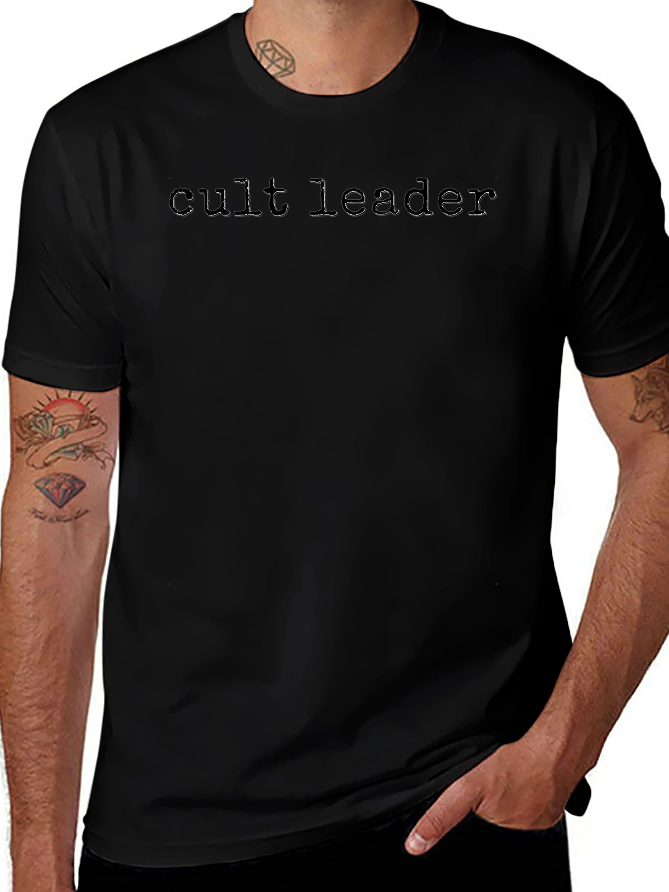 Cult Leader Graphic Print Mens T-Shirt