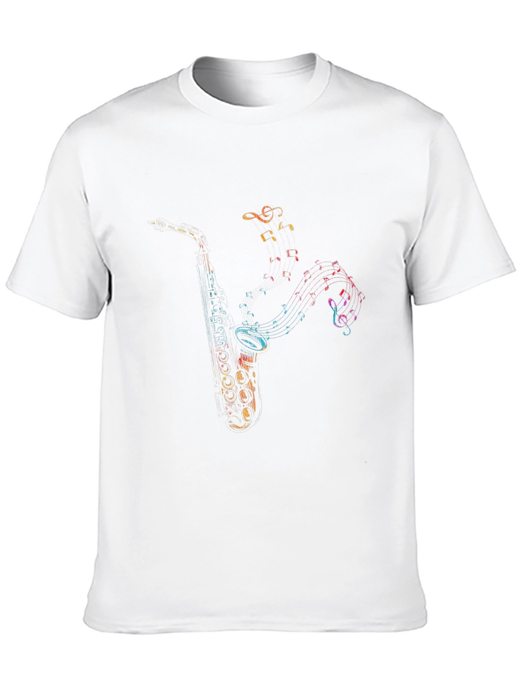 Musical Saxophone Graphic Tee - Cool Musician T-Shirt