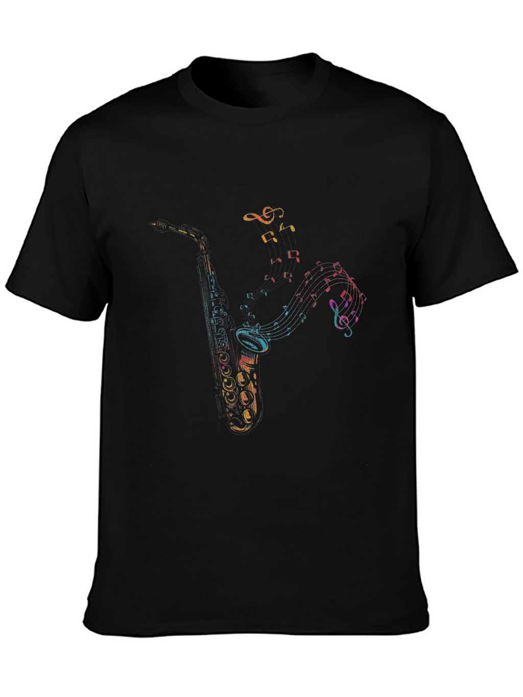 Musical Saxophone Graphic Tee - Cool Musician T-Shirt