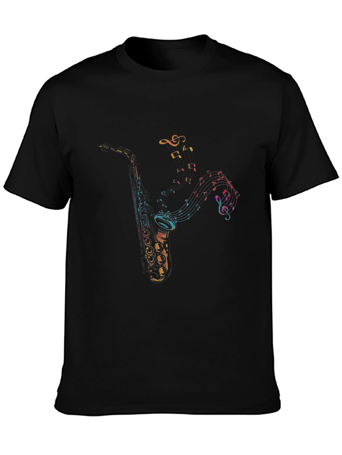 Musical Saxophone Graphic Tee - Cool Musician T-Shirt