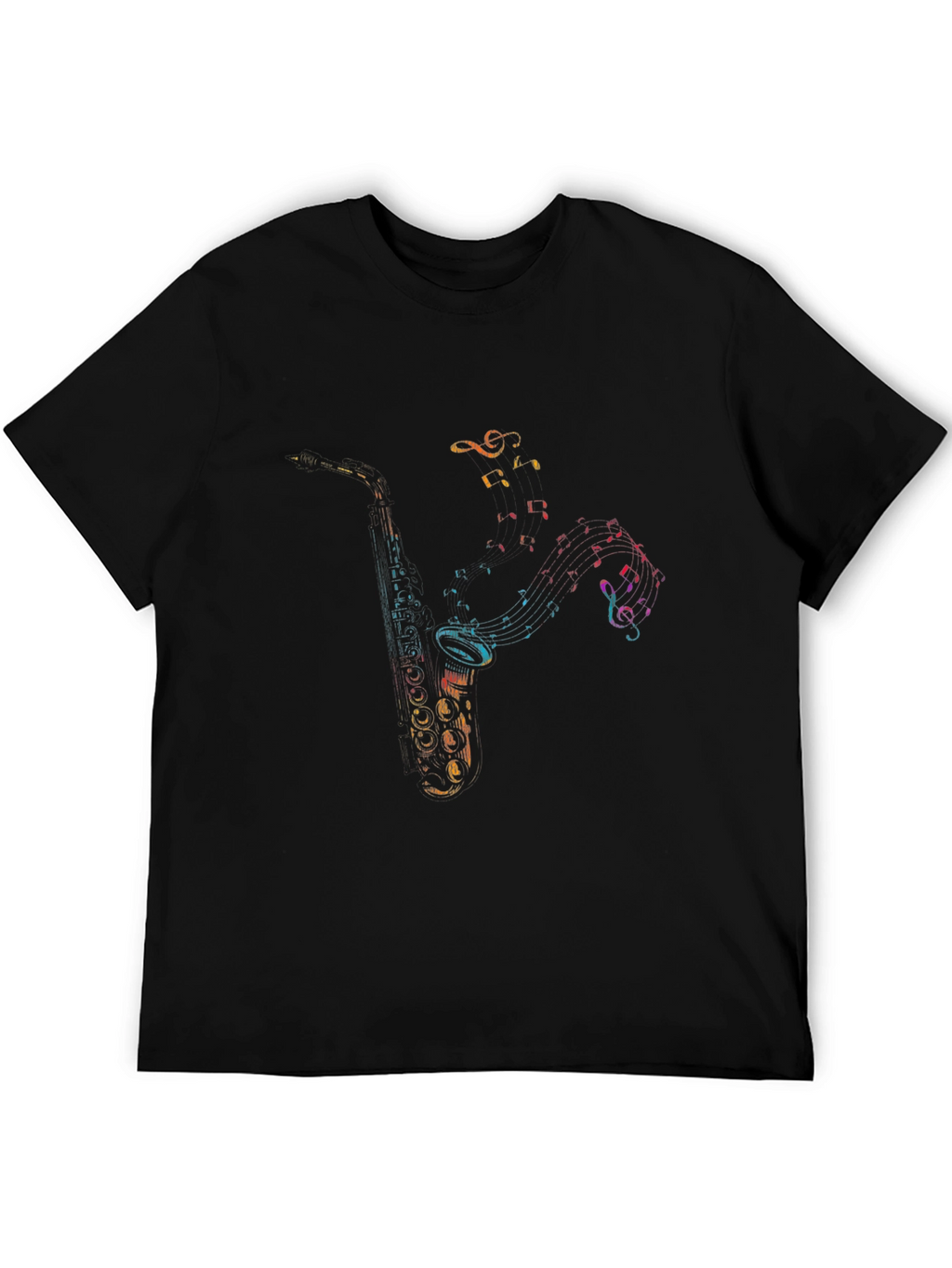 Musical Saxophone Graphic Tee - Cool Musician T-Shirt