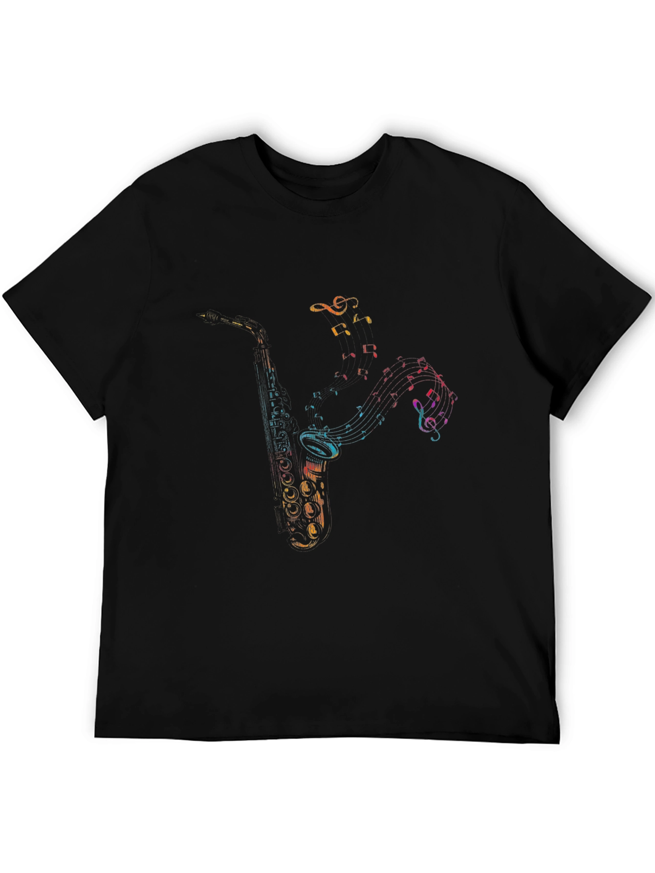 Musical Saxophone Graphic Tee - Cool Musician T-Shirt