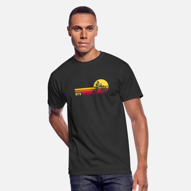 all terrain vehicles retro sunset artistic art wor