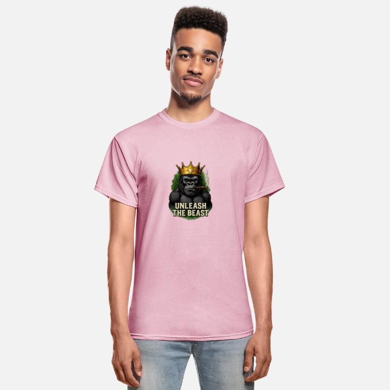 Alpha Gorilla King Smoking Crowned Ape Design