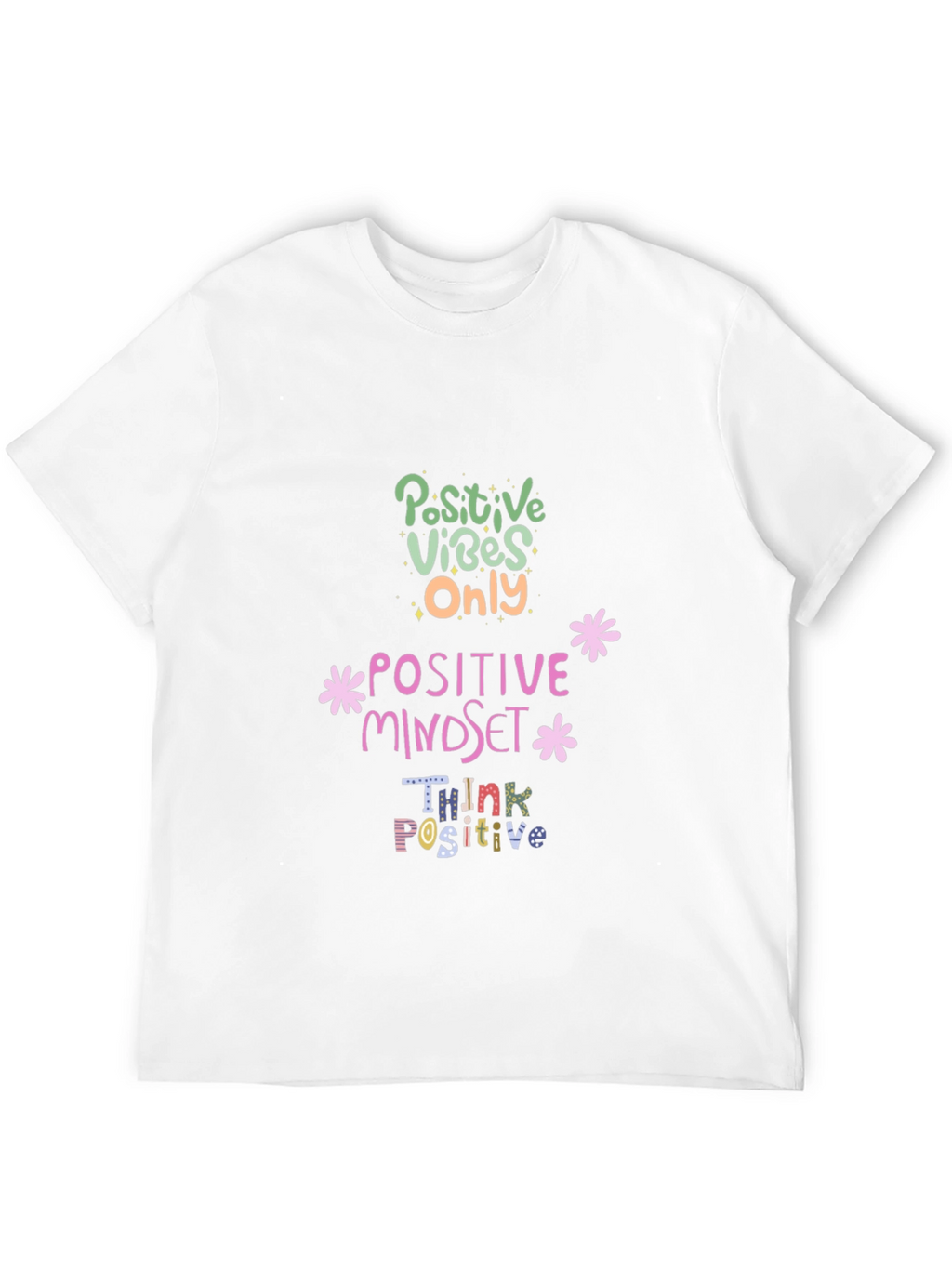 Positive Vibes Graphic Tee - Black