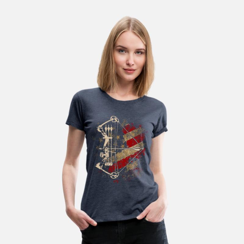 American Flag Bowhunting Bow Archery Deer Hunter