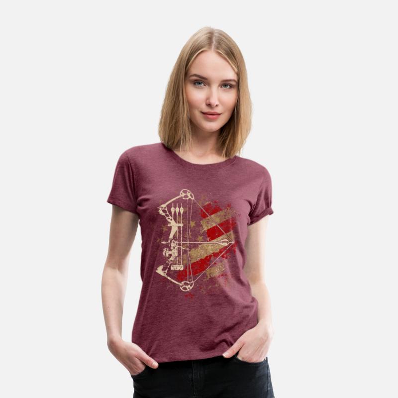 American Flag Bowhunting Bow Archery Deer Hunter