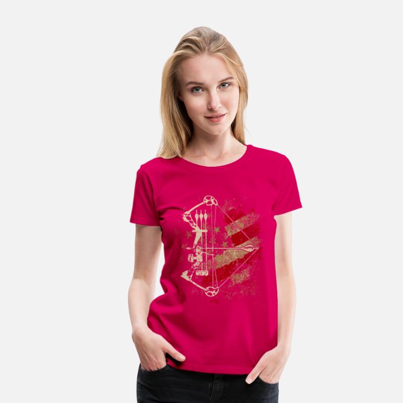 American Flag Bowhunting Bow Archery Deer Hunter
