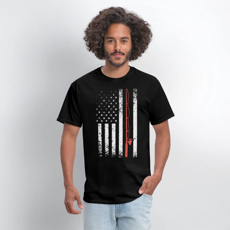 AMERICAN FLAG FISHING POLE gun
