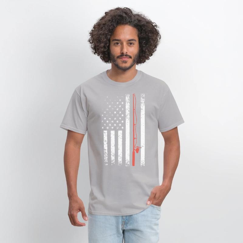 AMERICAN FLAG FISHING POLE gun