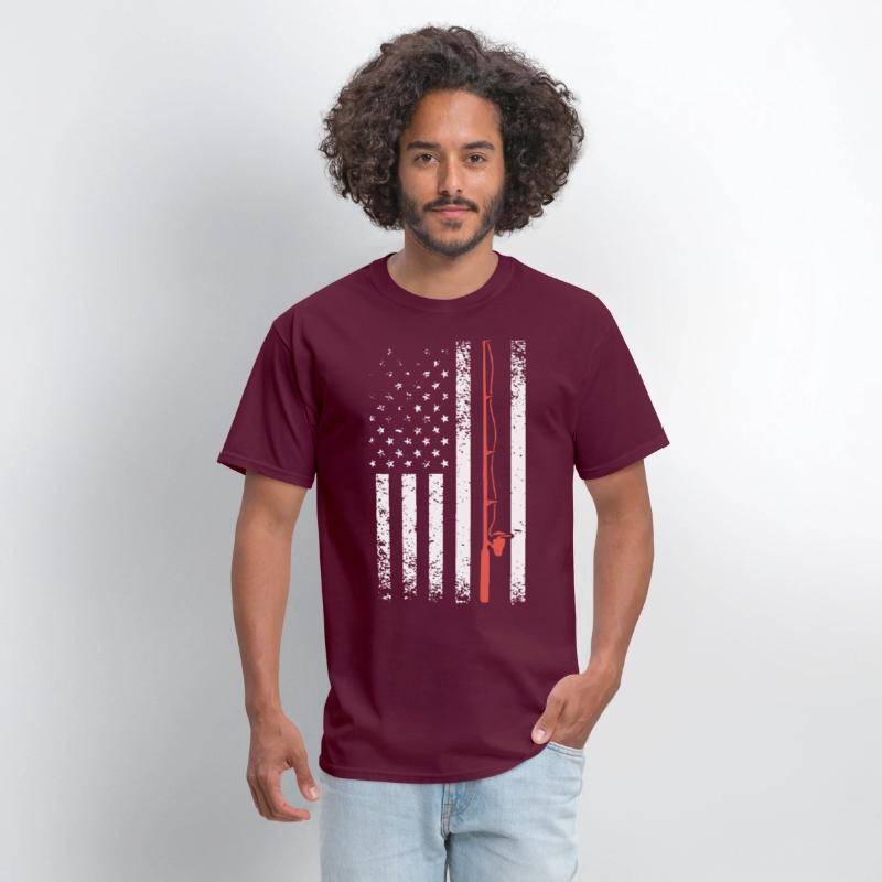 AMERICAN FLAG FISHING POLE gun
