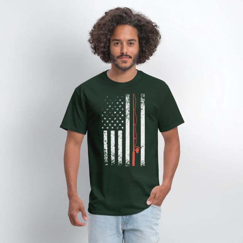 AMERICAN FLAG FISHING POLE gun