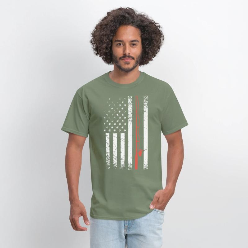 AMERICAN FLAG FISHING POLE gun