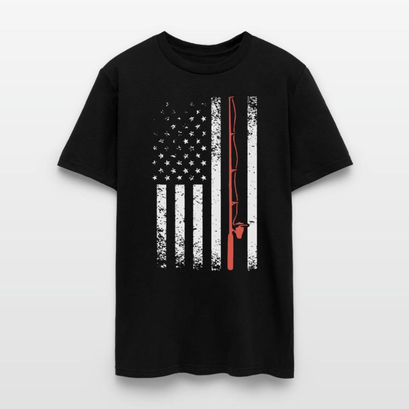 AMERICAN FLAG FISHING POLE gun
